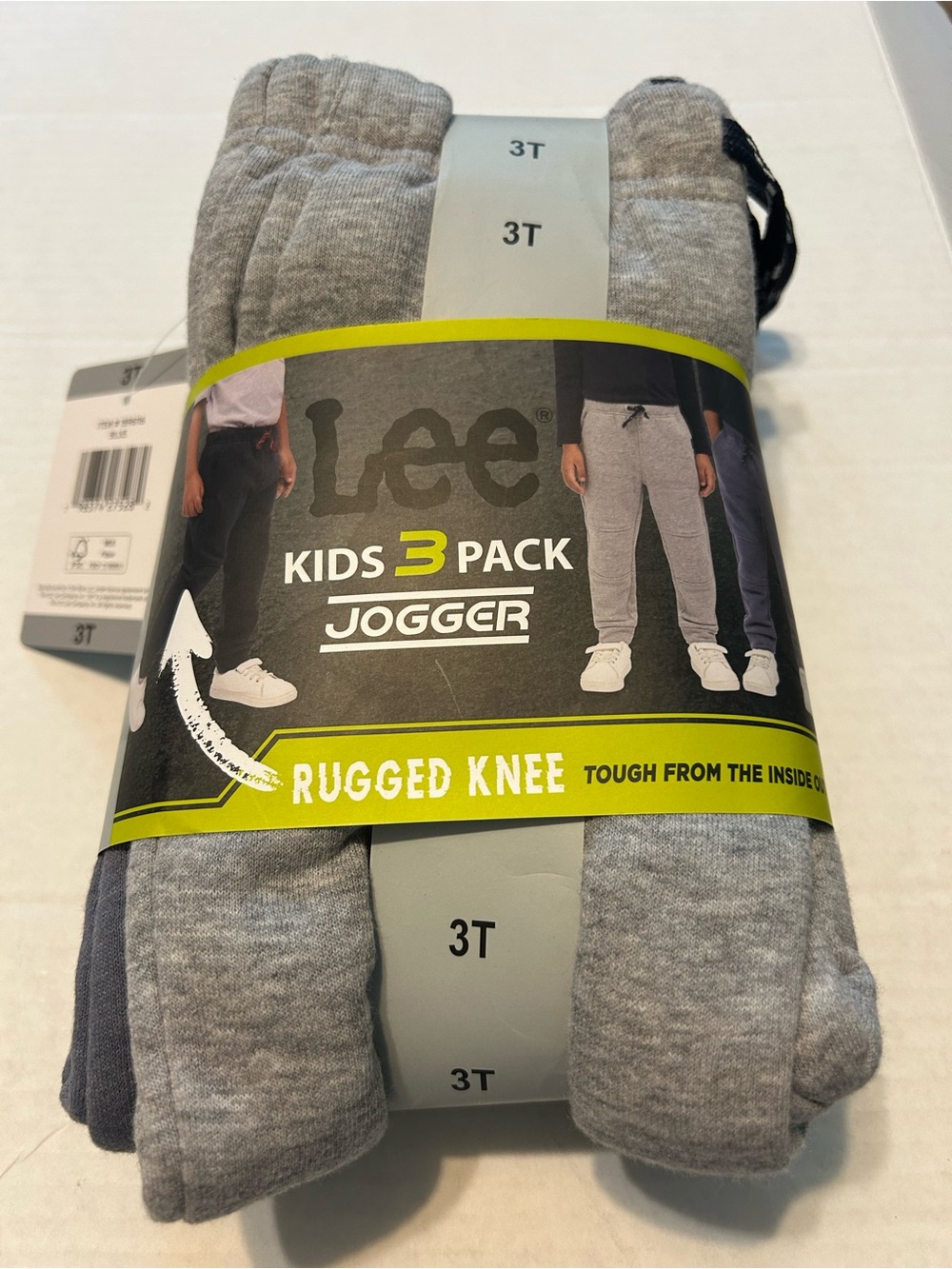 Lee Kids 3 Pack Blue/gray Combo Jogger Pants 3T